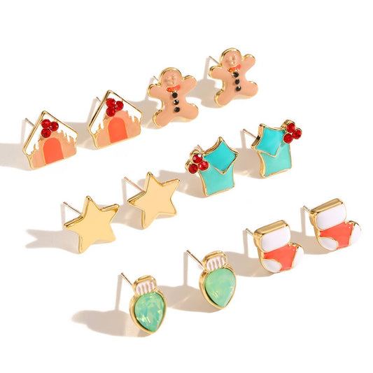 CHRISTMAS COLLECTION NECKLACE AND EARRING SET