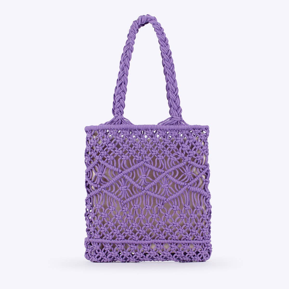 SOLID COLOR VERSATILE SIMPLE HOLLOW HAND-WOVEN BAG_CWAB4686