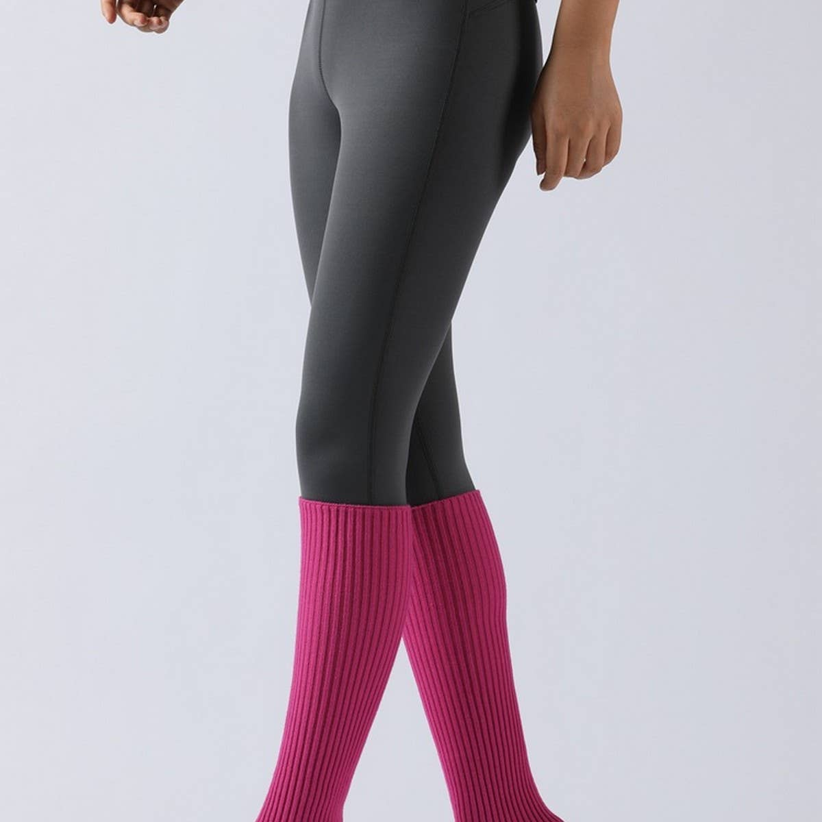 WARM BALLET LEGGINGS HIGH ELASTIC STACKED SOCKS