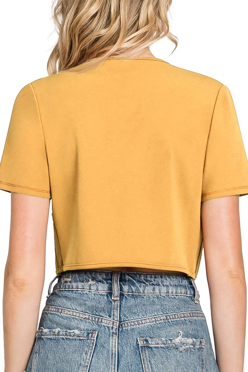 CWOBL092_Short Sleeve  Bolero Open Front Cardigan