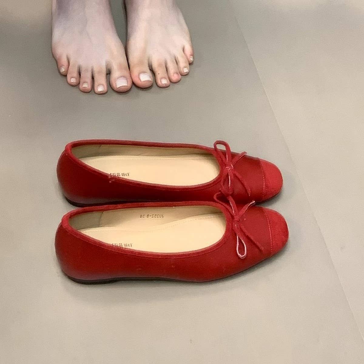 Summer Ballet Flats with Bow for Women_CWSHF0068