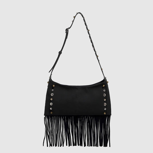 Boho Punk Studded Fringe Crossbody Bag_CWAB5685