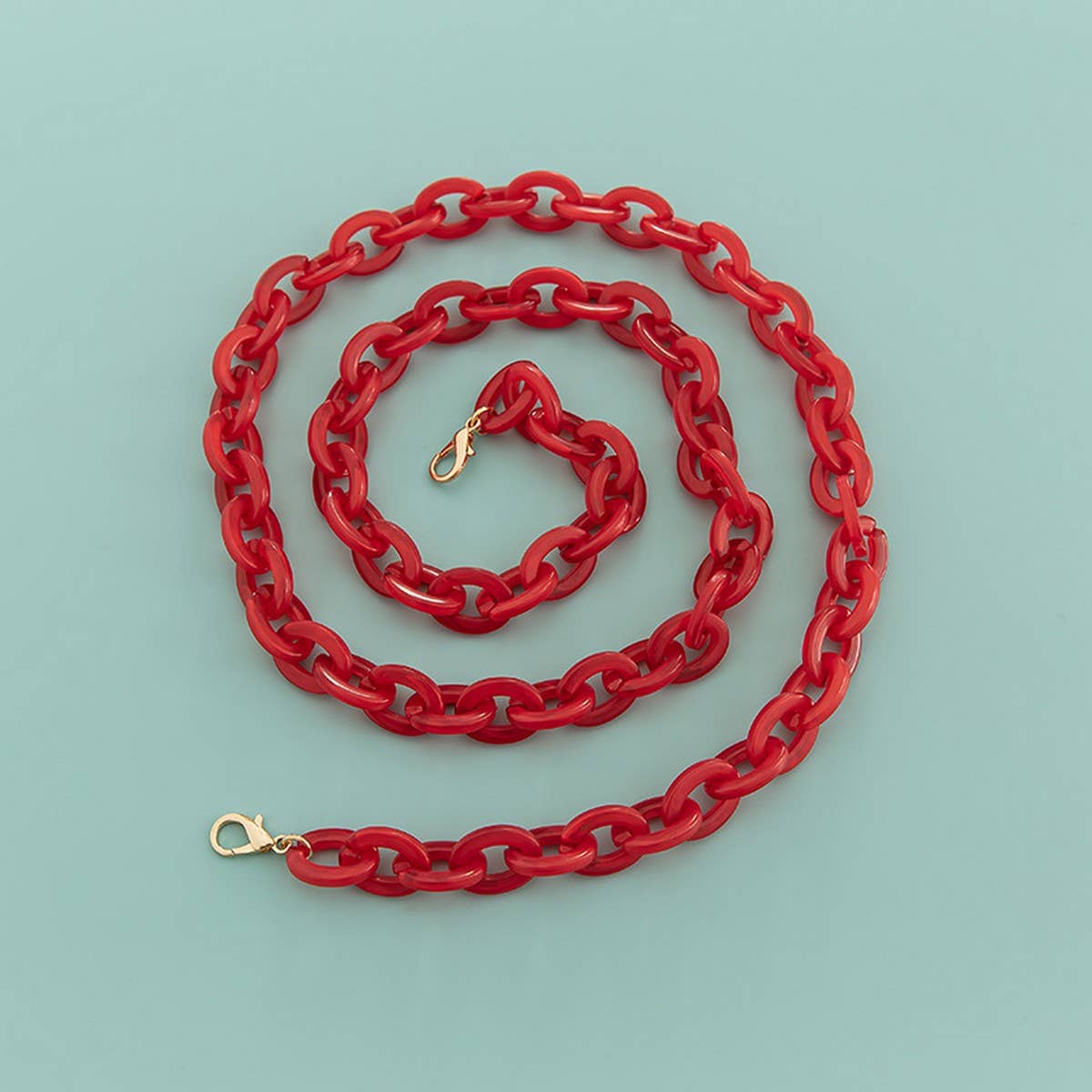 47" Oval 0.67*0.98" Acrylic Chain Bag Strap_CWMM5099