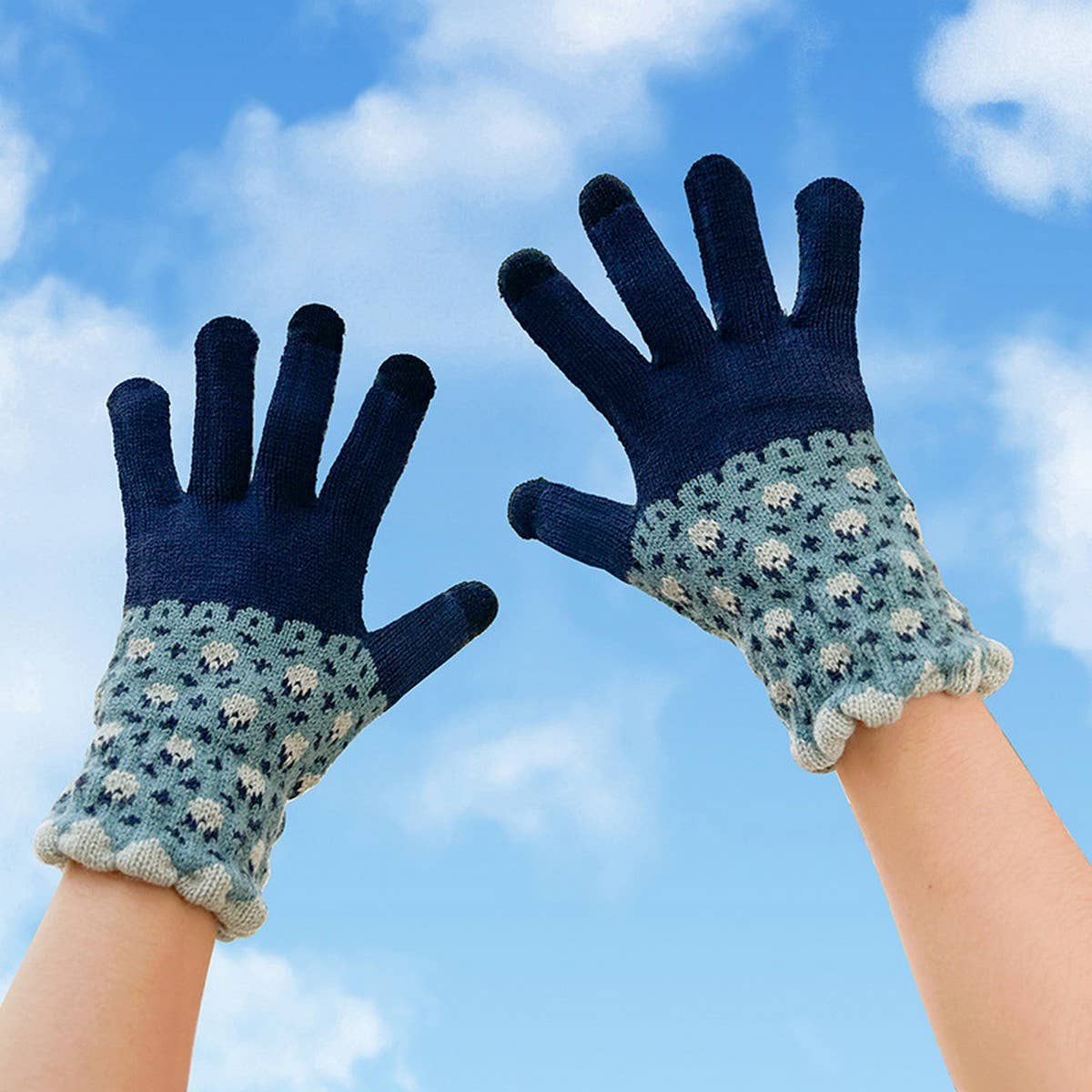 Cute Knit Gloves for Women ? Touchscreen Warm_CWAG0147