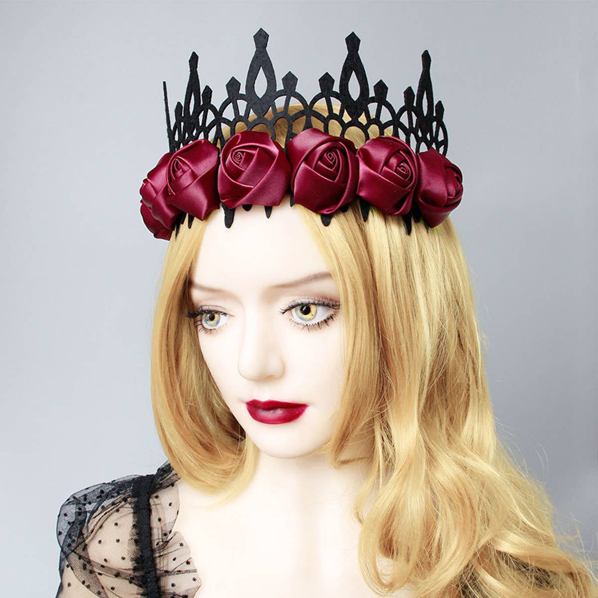 HALLOWEEN WITCH ROSE CROWN