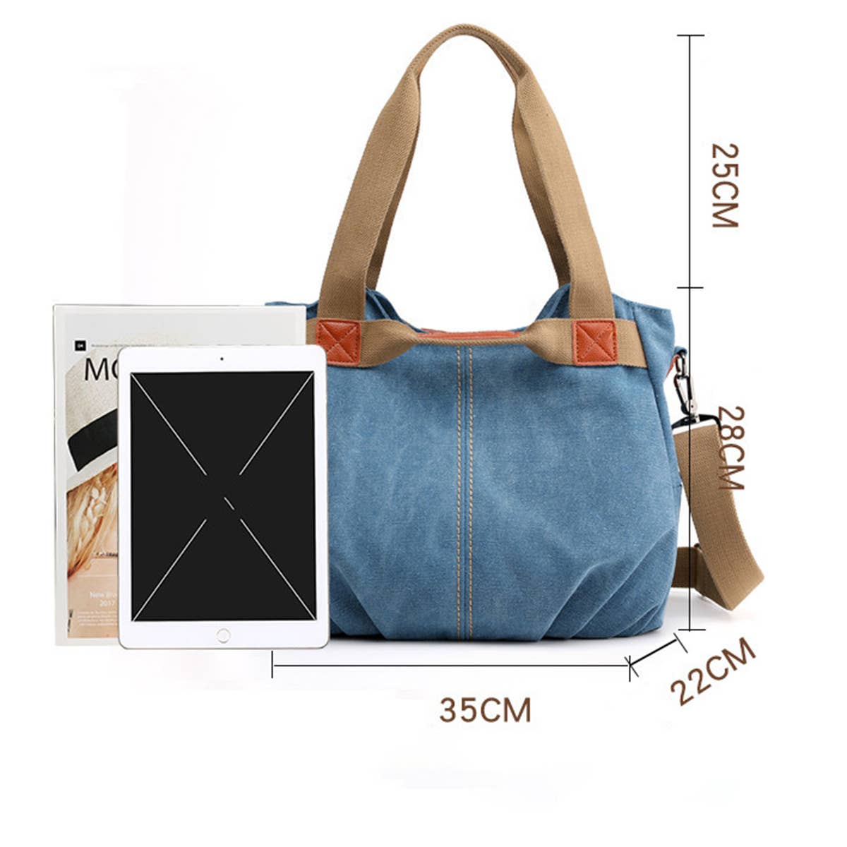 LEISURE LARGE-CAPACITY SHOULDER BAG TOTE BAG_CWAB1262