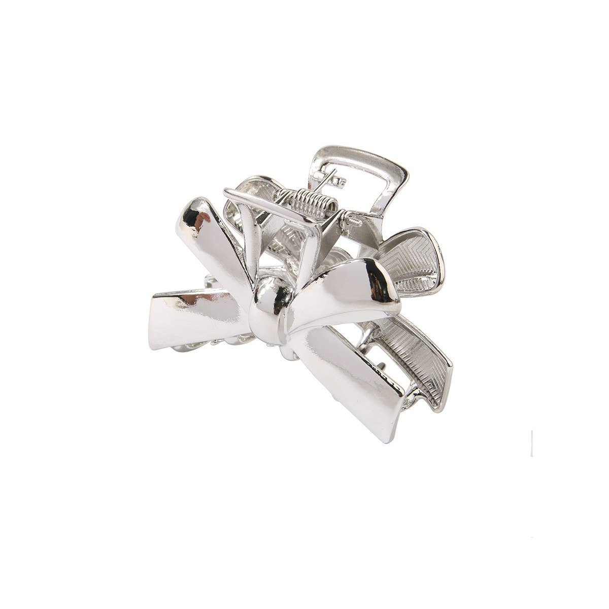 Hollow Metal Star & Bow Tie Hair Claw Clip_CWAHA0460