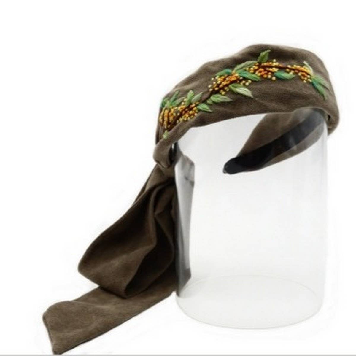 Handcrafted Plant-Dyed Chrysanthemum Headband