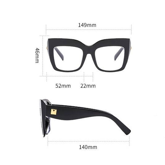 FASHIONABLE LARGE FRAME ANTI-BLUE LIGHT GLASSES