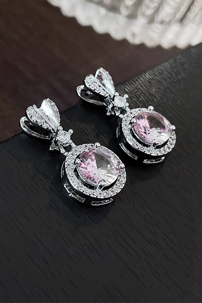 BEADS DECKED ROUND DANGLE EARRINGS_CWAJE0319