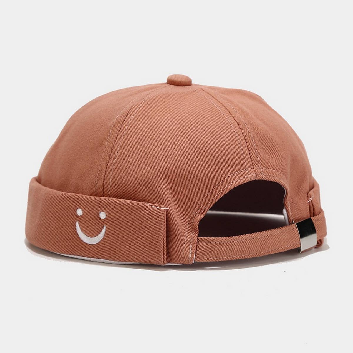 CWAH3171_SIMPLE U SMILEY FACE EMBROIDERED BERET