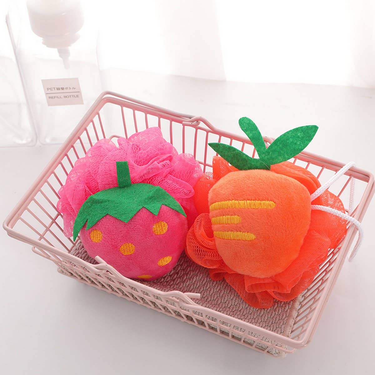 CWMM9155_CHILDREN'S COLORFUL FRUIT SHAPE BATH BALL