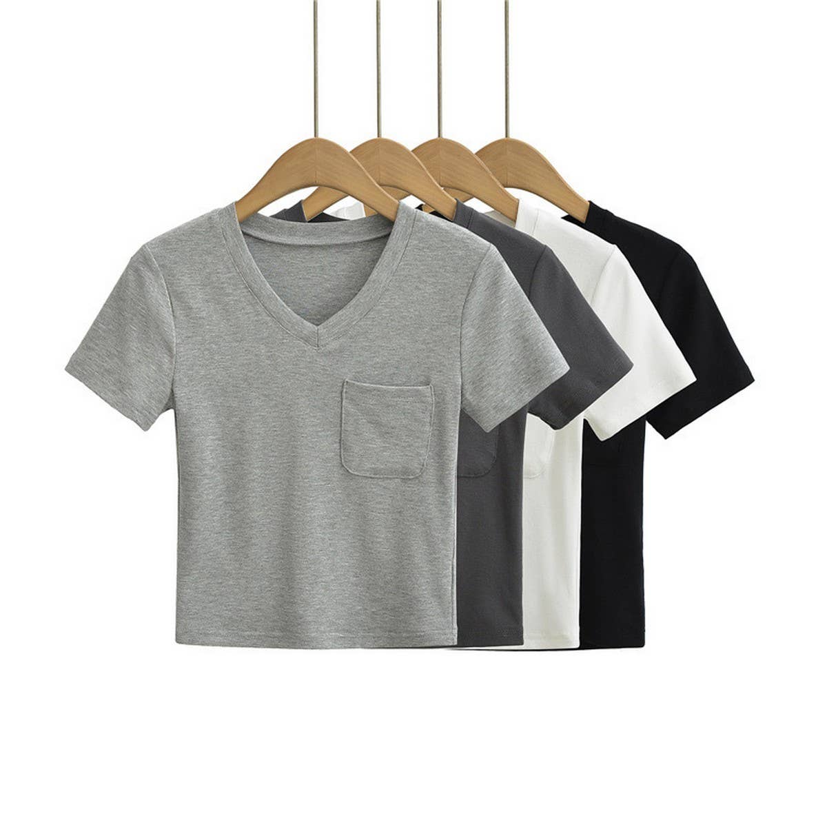 Slim-fit short crop top with a hot chick base