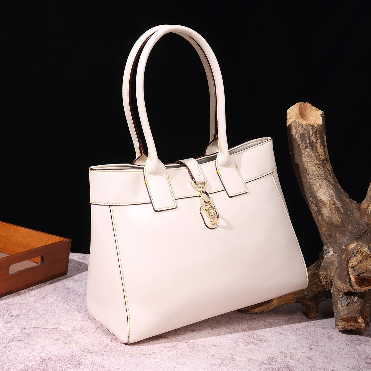 RETRO WAX LARGE-CAPACITY SHOULDER BAG_CWAB0922