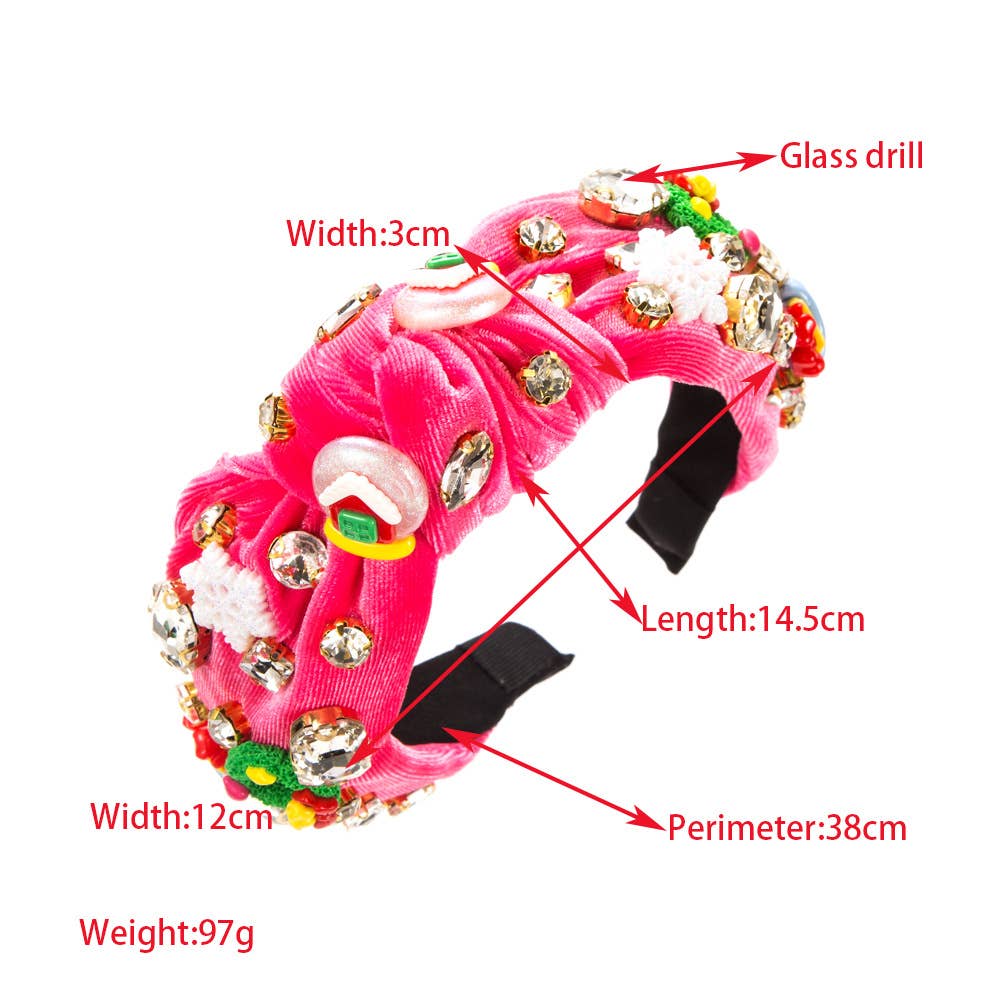 CHRISTMAS HEADBAND HIGH QUALITY FLANNELETTE