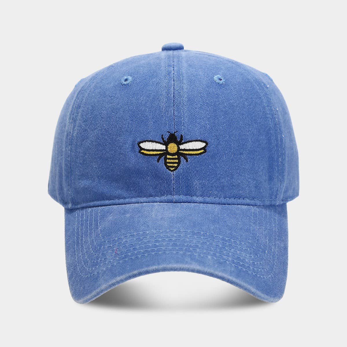 Bee Embroidery Baseball Cap -  Outdoor Sun Hat CWAH2020