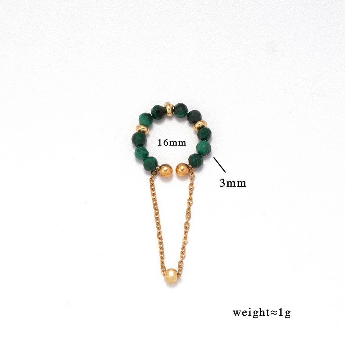 Natural Stone Ear Cuff for Non-Pierced Ears