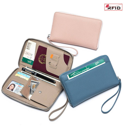 ANTI-THEFT MULTIFUNCTIONAL LONG LEATHER WALLET_CWAB3734
