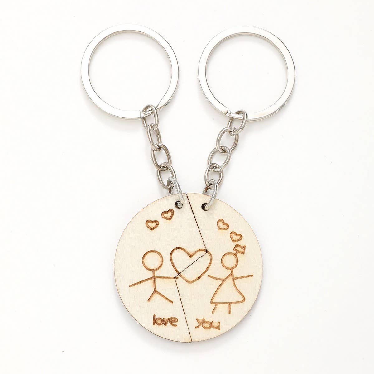 CREATIVE PENDANT WOODEN KEYCHAIN
