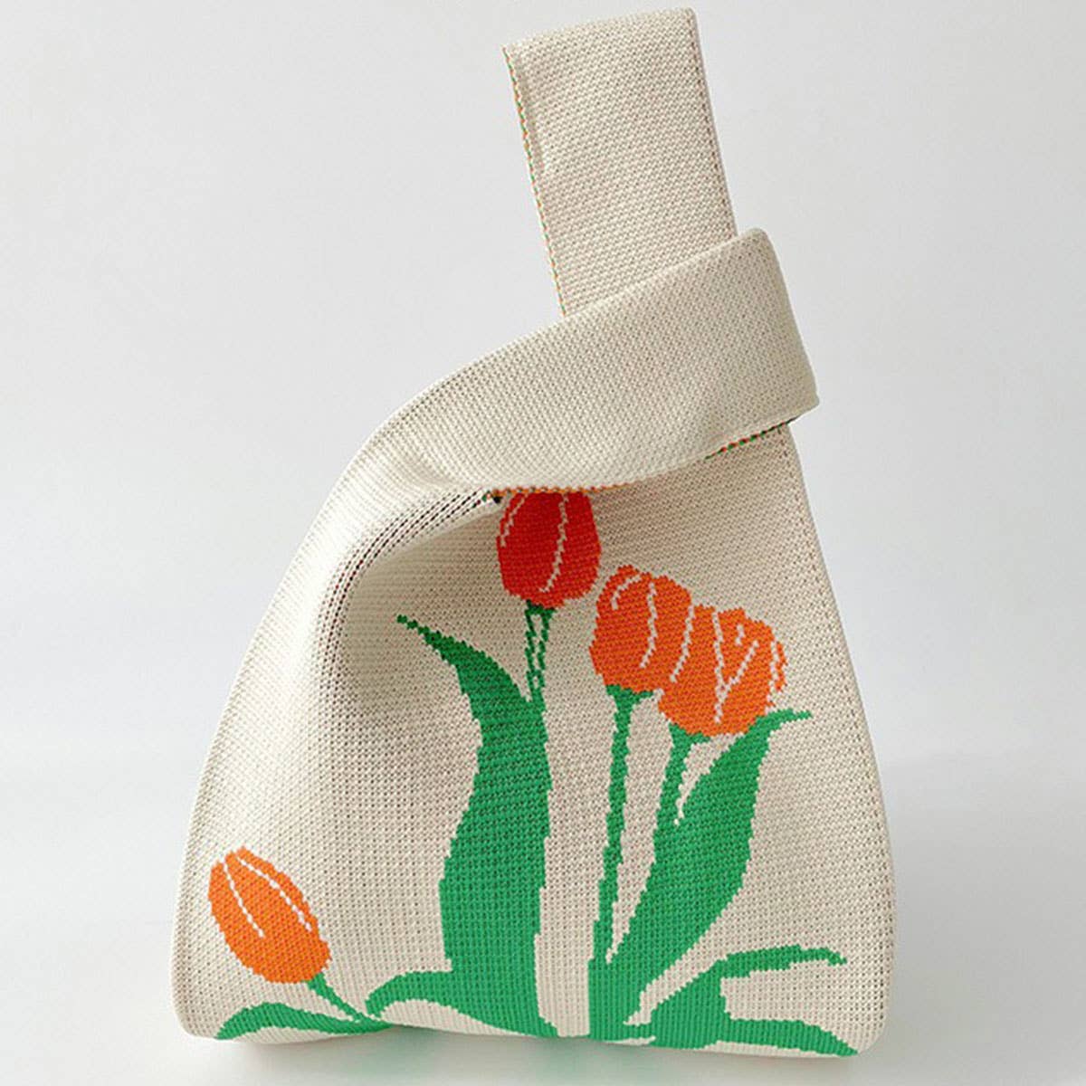 Flower series versatile knitted bag