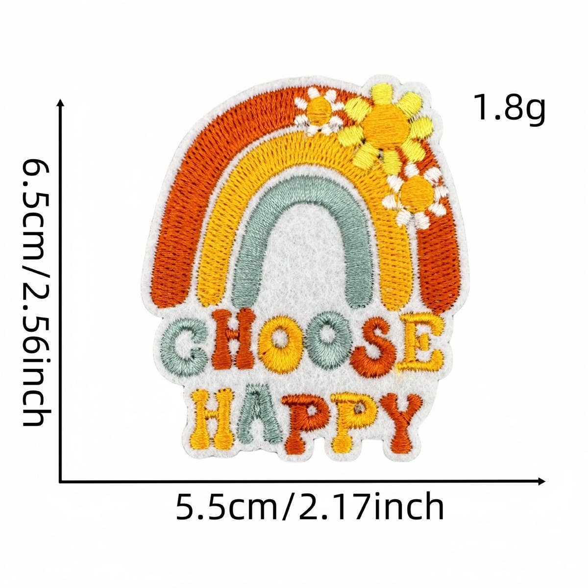 PERSONALIZED COLORFUL ENGLISH EMBROIDERY PATCH_CWMM4029