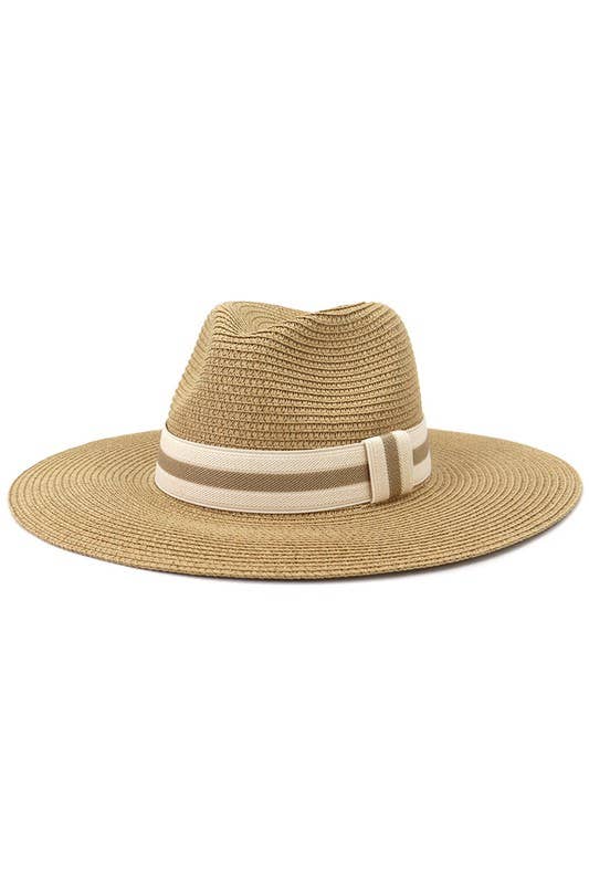 CASUAL SUMMER BANDING  PANAMA HAT_CWAH102