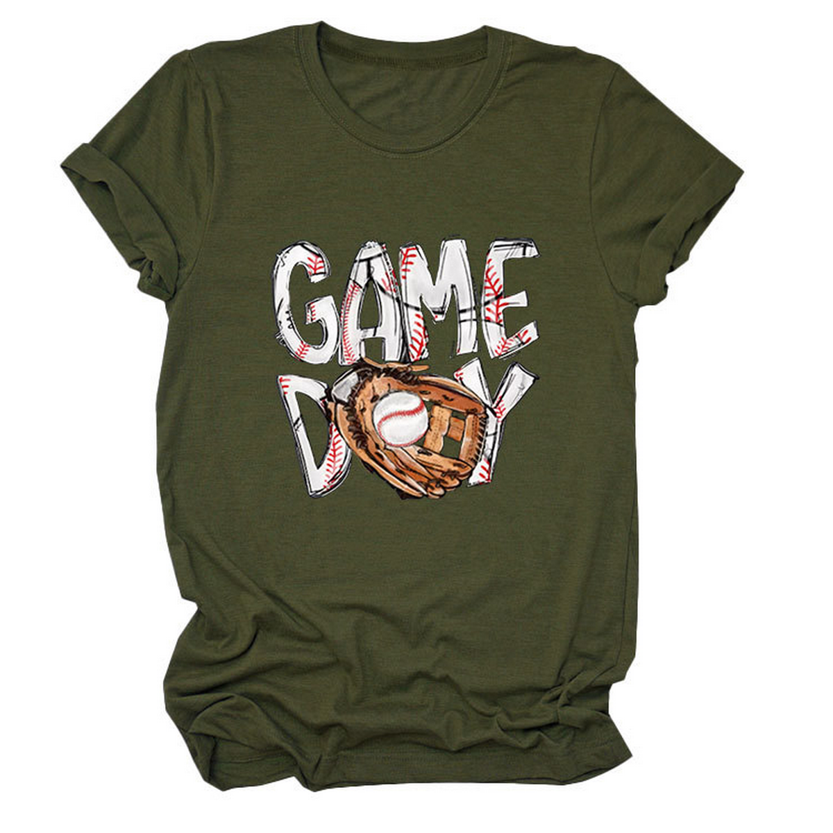 New Women's Plus Size Short Sleeve Glove Tee_CWTTS1513