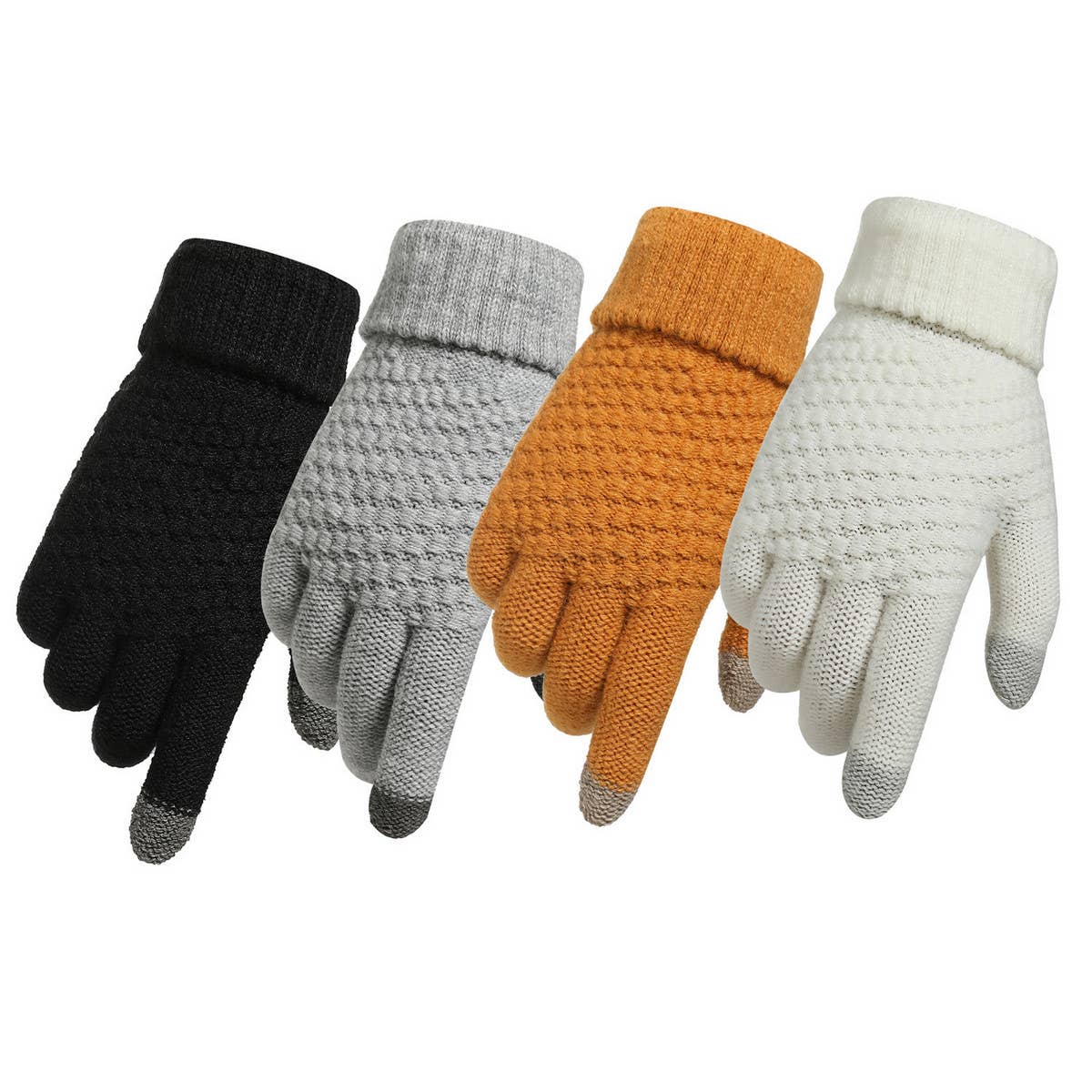 Unisex Touchscreen Gloves ? Soft Knit Winter Style_CWAG0022