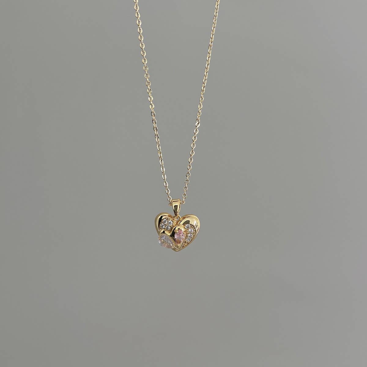 FASHIONABLE MERMAID DOUBLE LOVE NECKLACEP