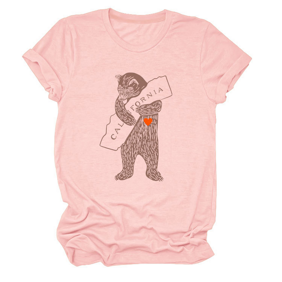 Funny Bear Short Sleeve T-Shirt for Her