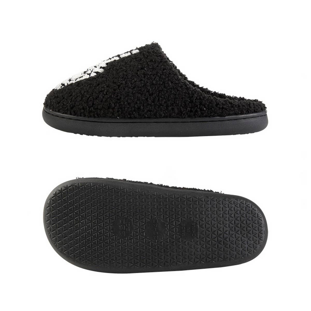 HALLOWEEN SKULL HAND WARM WINTER COTTON SLIPPERS