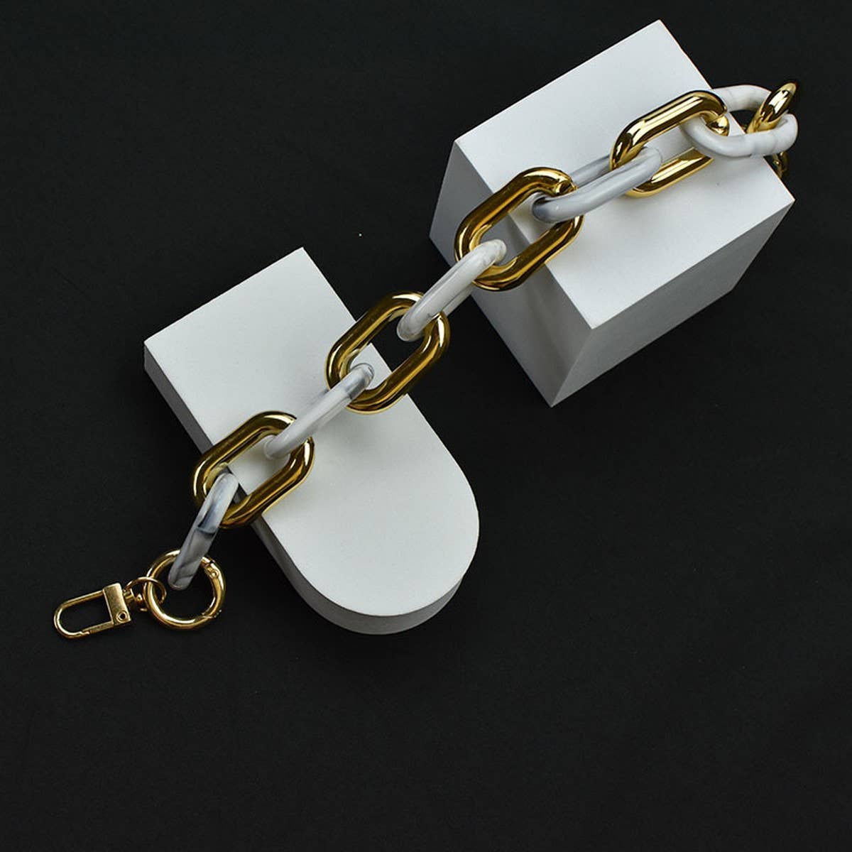 11.81"Acrylic Chain Handle, Multi-color Bag Strap_CWMM5090