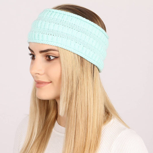 WOMEN SOLID COLOR CURLED HEADBAND