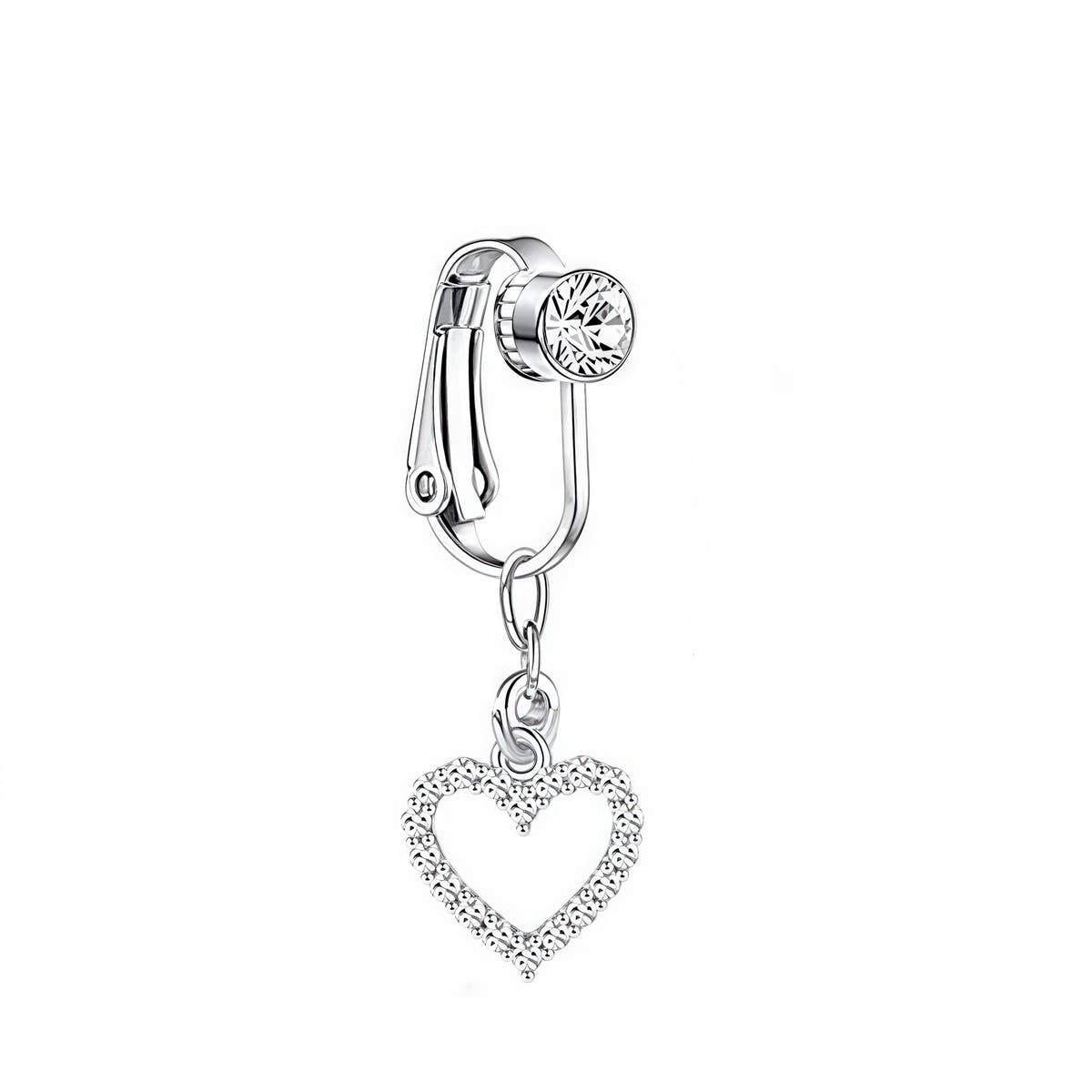 Crystal Moon Heart Butterfly Fake Navel Ring