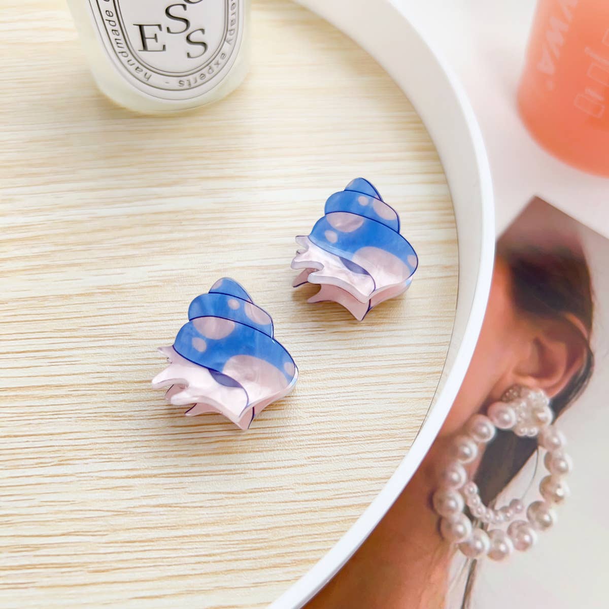 Q-version acrylic animal children's hair clips