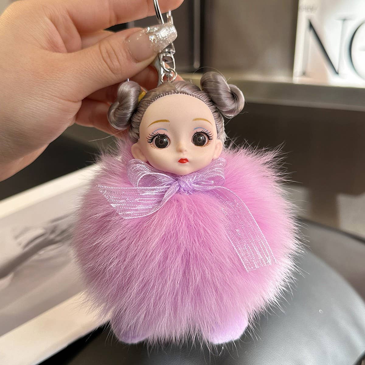 CUTE PRINCESS DOLL CAR KEYCHAIN BAG PENDANT