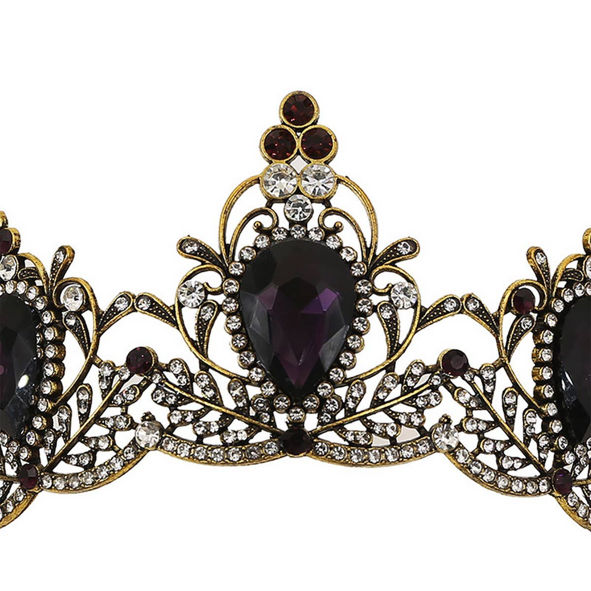 BRIDAL JEWELRY CROWN WEDDING CRYSTAL TIARAS_CWMM2022