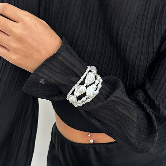 SIMPLE AND FASHIONABLE IRREGULAR BEADED BRACELET