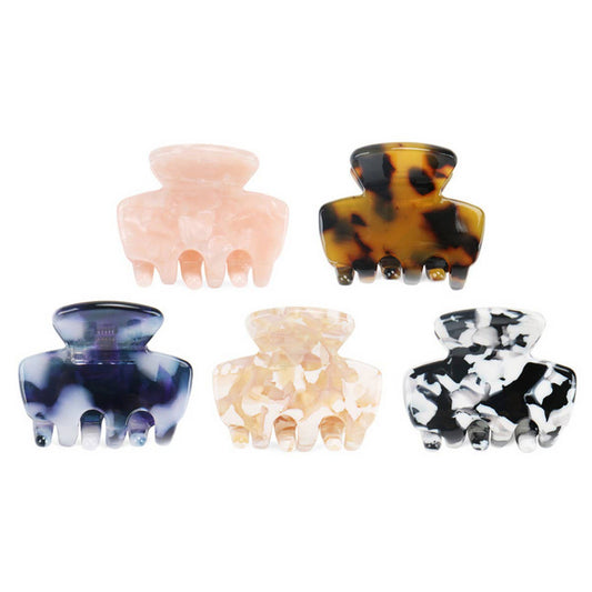 Mini Geometric Acetate Hair Claw, Simple Bang Clip
