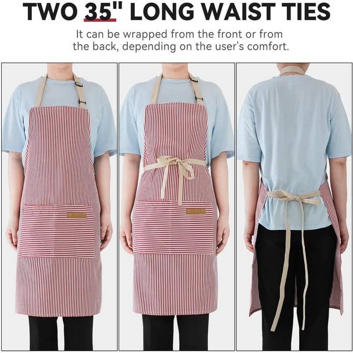 CWMM1812_Striped Pocket Apron For The Working Household