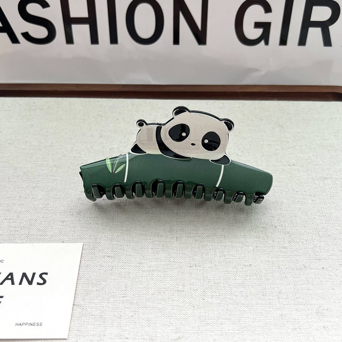 Panda Acetate Hair Claw ??Cute Chinese Style Clip_CWAHA5750