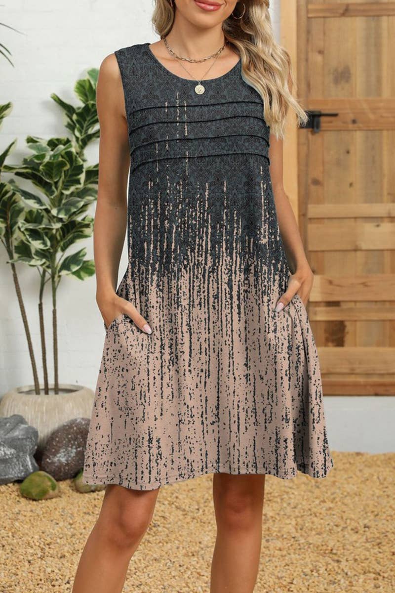 CWDSD7406_SPRING AND SUMMER CASUAL LOOSE POCKET DRESS