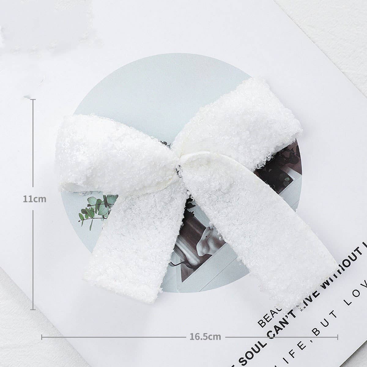 Felt Plush Bow Ribbon Christmas Tree Hanging Decor