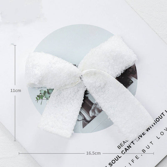 Felt Plush Bow Ribbon Christmas Tree Hanging Decor