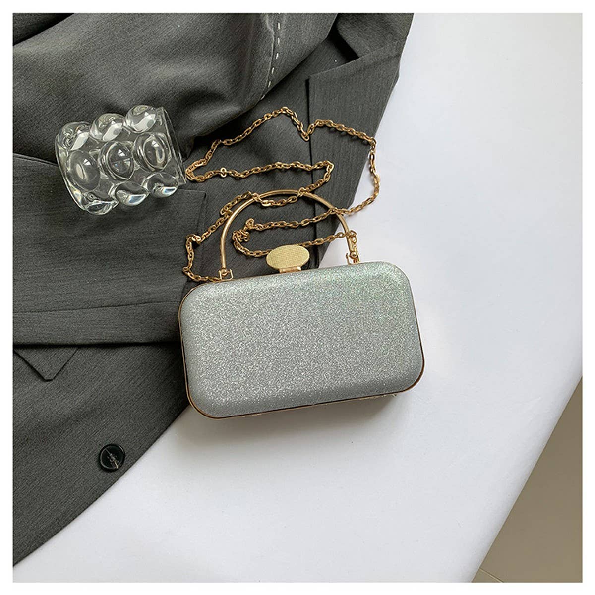 BEADED SEQUIN CELEBRITY HANDHELD EVENING CLUTCH _CWAB3246