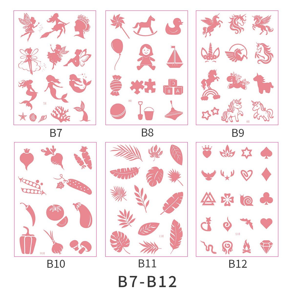 Kids Tattoo Sticker Set Creative Body Art Decals