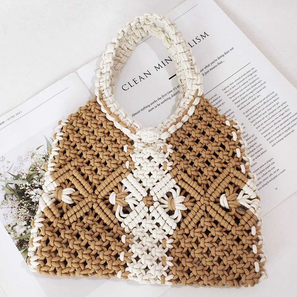 WOMEN  LEISURE HOLLOW TOTE BAG_CWAB0832