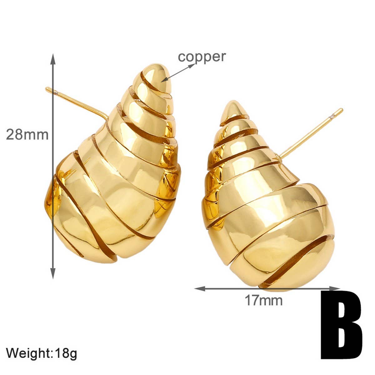 FASHIONABLE GOLD PLATED HOLLOW ROUND EARRINGS