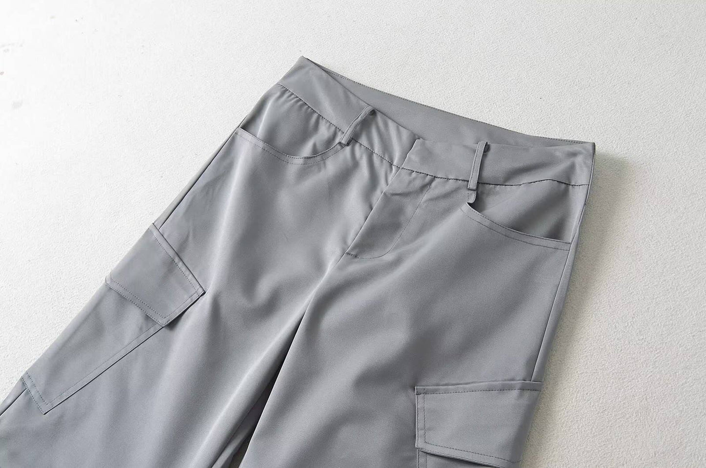 Slimming Retro straight-leg casual pants