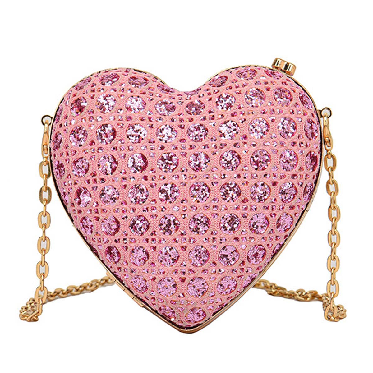 Fashionable rhinestone chic single-shoulder bag